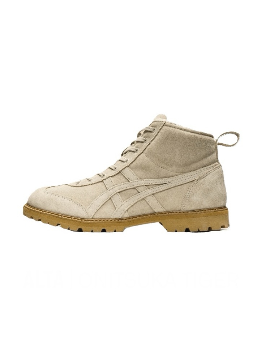 Onitsuka Tiger Asics Mexico Rinkan Hiking Boot Lace up Sneaker Beige Putty EUC